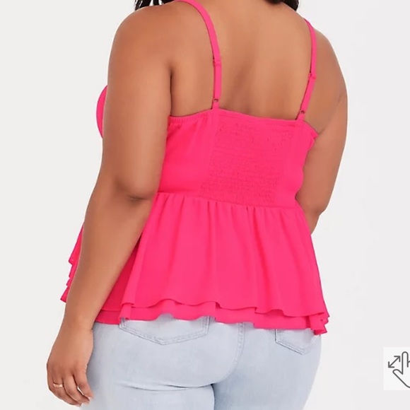 Hot Pink Crop Peplum 😽 - Picture 3 of 7
